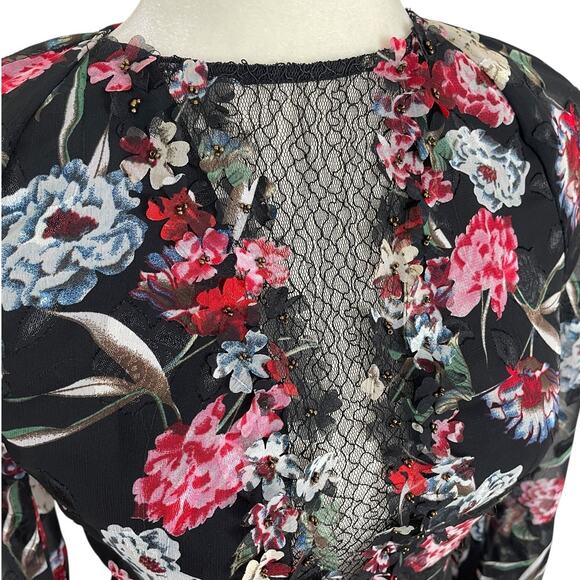 Foxiedot Alva Floral Mini Dress Size XS Whimsy Coquette Chic Wedding Guest - Picture 3 of 16